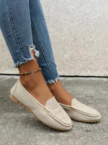 2024 New Loafers For Women, Low-Top Casual Driving Shoes, Flat Moccasin, Large Size Suede Leather