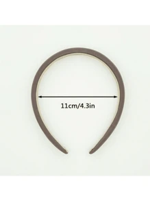 3条纯色图案海绵发带，女士高顶点防滑多功能发带，适合秋冬春夏日常洗脸，发箍，发圈，发饰，家居，护肤发带头饰 - 彩色 - 查看 3