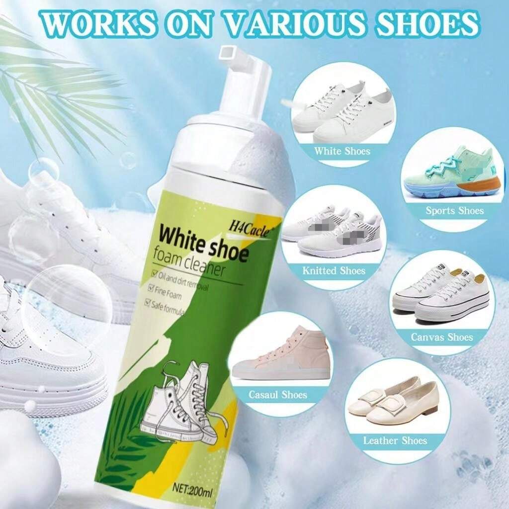 H4Cacle H4Cacle MultiPurpose White Shoe Foam Cleaner Decontamination