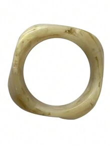 1pc Acrylic Fashion Asymmetrical Bangle, Exaggerated Transparent Design Personalized Bracelet - Bracelet - View 5