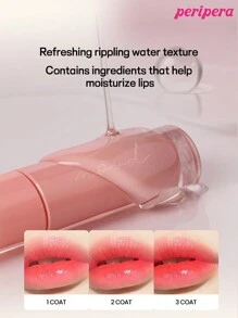 Peripera K-Beauty Ink Mood Glowy Tint, Water Bare Tint, Mirror Watery Lip Gloss, Glass Lip Gloss, Plumping, Natural Hydrating, Lightweight, Brightening, Long-Lasting Color, Comfortable Non-Sticky Wear, Suitable For Mask-Wearing, No White Cast, K-Beauty, Korean Cosmetics - #27 Joking Pink - 查看 9