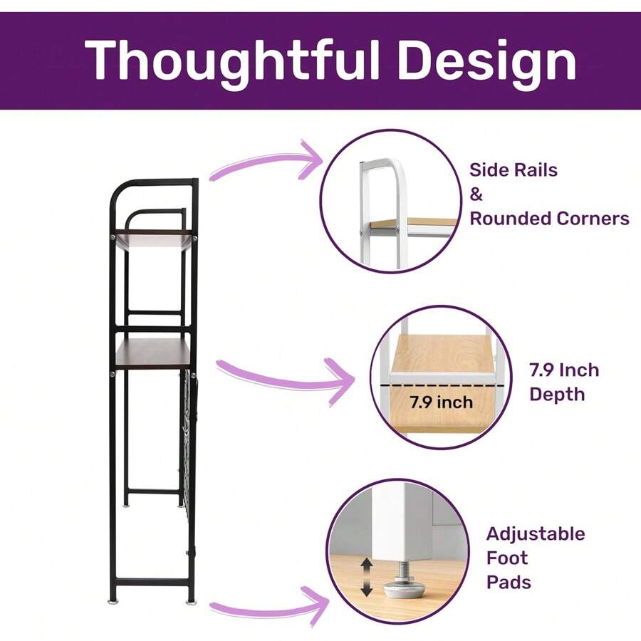 Desktop Bookcase Bookshelf Desk Hutch, 2Tier Multipurpose Countertop