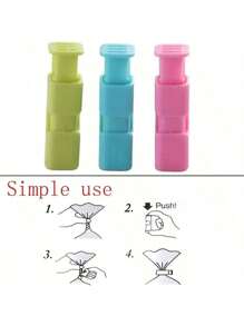 Plastics Sealer Clamp Food Sealing Bag Clip Snack Sealing Bag Clip Portable Random Color Sealing Clip Suitable For Clothespin & Food Bag Sealing Storage Suitable For Back To School Travel Essentialstravel Accessories Travel Essentials Car Accessories Outdoor Accessories Air Plane Case Useful Things Summer Essentials Office Accessories - Multicolor - View 7