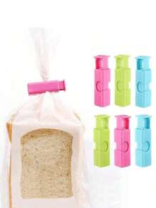 Plastics Sealer Clamp Food Sealing Bag Clip Snack Sealing Bag Clip Portable Random Color Sealing Clip Suitable For Clothespin & Food Bag Sealing Storage Suitable For Back To School Travel Essentialstravel Accessories Travel Essentials Car Accessories Outdoor Accessories Air Plane Case Useful Things Summer Essentials Office Accessories - Multicolor - View 1