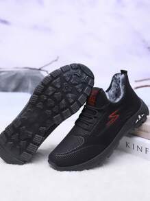 2024 New Arrival Thermal Lined Anti-Slip Sports Shoes, Warm Wool Interior Winter Outdoor Footwear