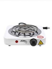 Parrilla electrica 5 niveles de temperatura un quemador estufa electrcica hogar oficina taller - Blanco - Ver 2