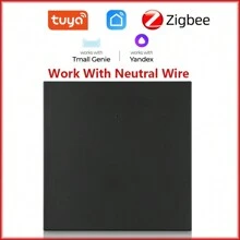 qaroota ZigBee 墙壁触摸智能灯开关 AC100-240V 需要中性线 Smart Life/Tuya 1/2/3 组 ZigBee 网关兼容 Alexa - 彩色 - 查看 12