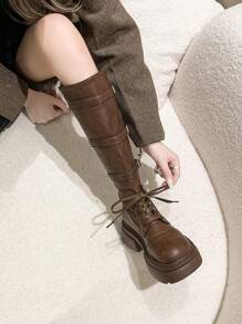 Fashionable, Sexy, Fashionable, Versatile Mid-Calf Boots For Women, Comfortable, Affordable, High-Heel, Anti-Slip, Outdoor, Rural, Resort, Snow Boots, Mid-Calf, Wedge, Platform, Riding, Western, Combat Boots, Waterproof, Running Shoes, Hiking Shoes