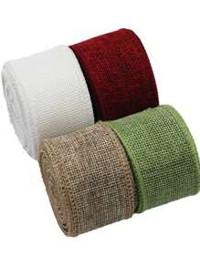 (5 Meters/Roll) Colored Burlap Wire Edge Shaping Ribbon DIY Gift Packaging Butterfly Wedding Decoration Strap Handmade Materials And Accessories Valentine Day