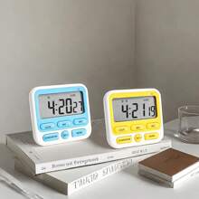 1pc Kitchen Timer Reminder, Student Self-Discipline Learning Clock, Dual Use Children Time Management Timer - Multicolor - View 1