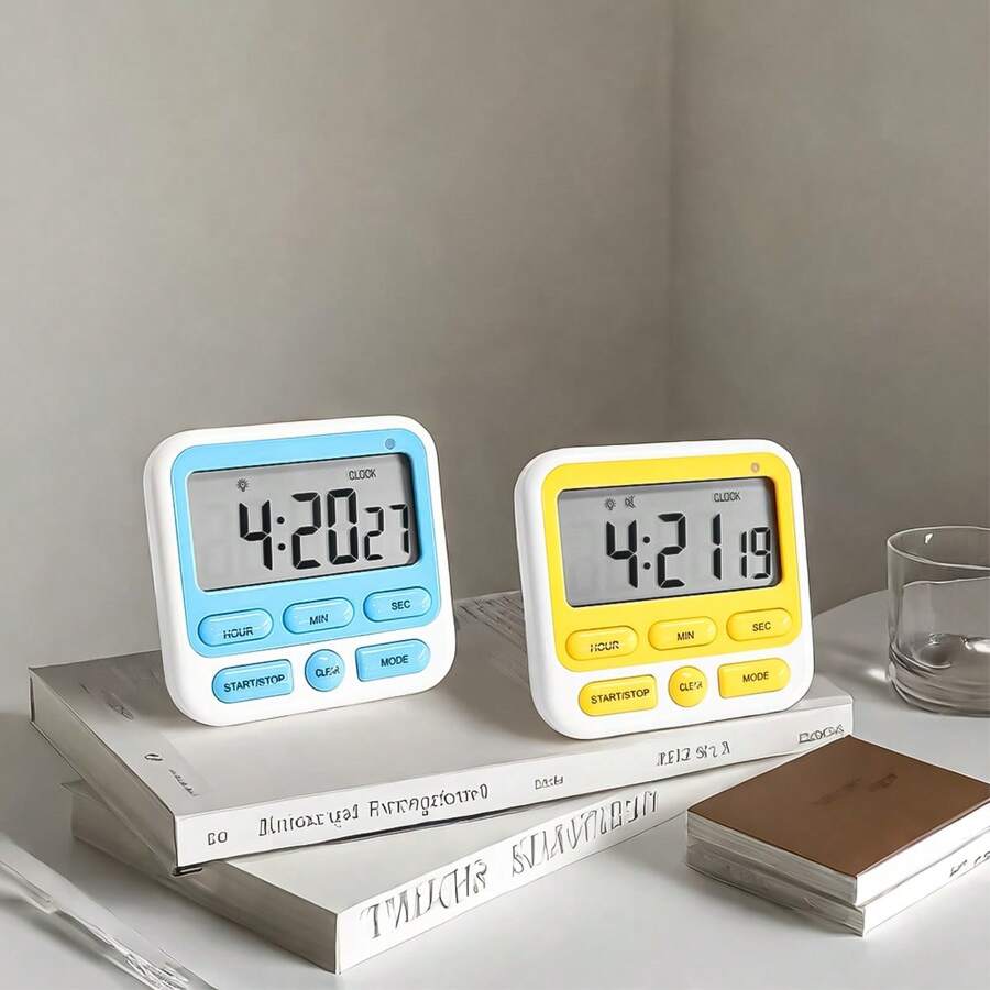 1pc Kitchen Timer Reminder, Student Self-Discipline Learning Clock, Dual Use Children Time Management Timer - Multicolor - View 1