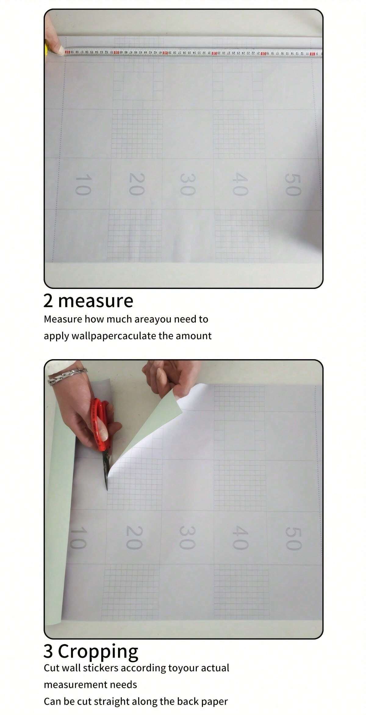 1 Roll Home Decor SelfAdhesive Wallpaper Pastel Green Contact Paper