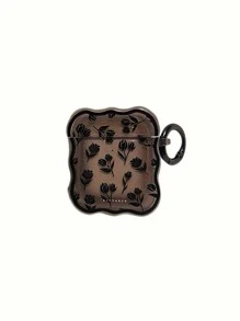 1 chiếc hộp bảo vệ chống rơi cho tai nghe không dây Bluetooth Airpods của Apple, hình sóng, màu đen, hình trái tim và hoa tulip - Nhiều màu - Xem 9