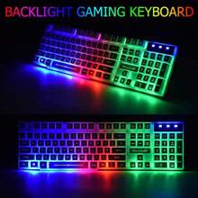 HOOPOND Wired Gaming Keyboard And Mouse Headset Combo,Rainbow LED Backlit Wired UK Layout  Keyboard,Over Ear Headphone With Mic,Rainbow Backlit Gaming Mice,Mouse Pad,For PC,Laptop,Ma C,P S4,X Box - 白色 - 查看 2