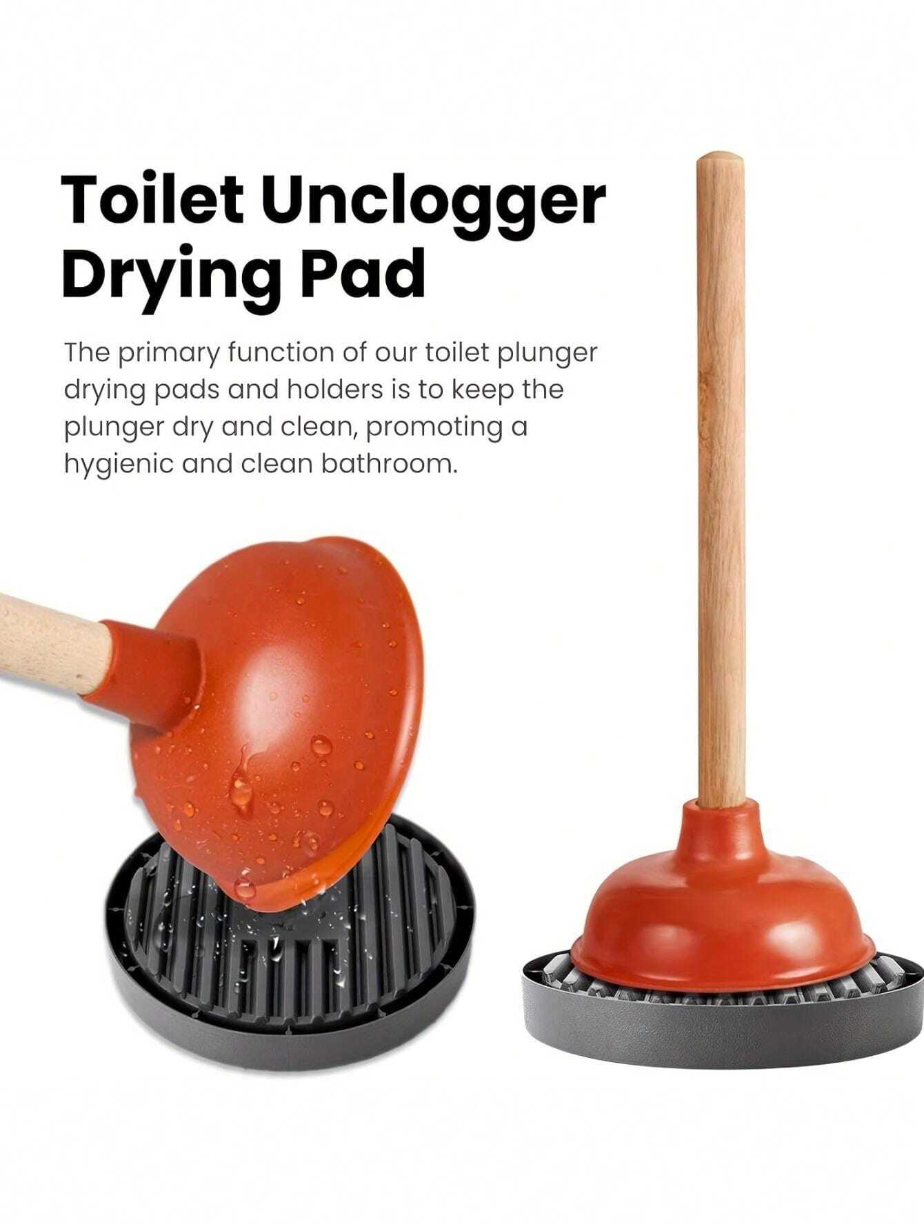 1pcs Reusable Toilet Drain Rack With Air Drying Pad Durable Plastic