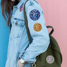 3pcs Disco Ball Iron On Patches For Hats,Music Party Bling Ball Embroidered Patch For Bags,Hat,T-Shirts,Jackets,Jeans,Vests Sewing Craft Decoration