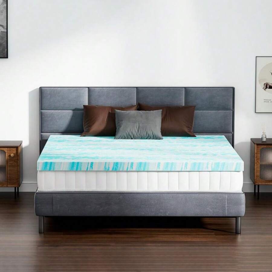 Sweetcrispy Home Furniture Mattress Topper Full Gel Memory Foam