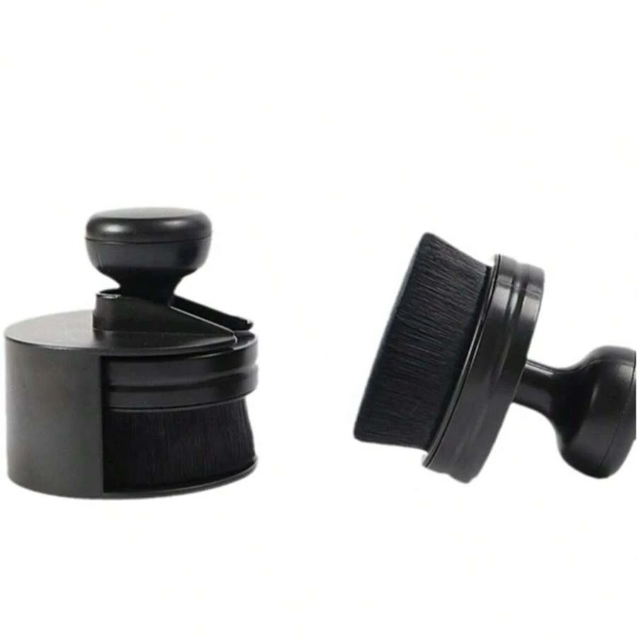 Cọ đánh phấn nền tự nhuộm da có độ che phủ lớn, thích hợp để thoa kem nền dạng lỏng, màu đồng, kem chống nắng, kem hoặc phấn phủ dạng bột lên mặt và cơ thể - màu đen - Xem 1