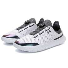 Under Armour Giày thể thao chạy bộ nam/nữ, giày thể thao ngoài trời thoải mái thoáng khí bền bỉ - trắng - Xem 3