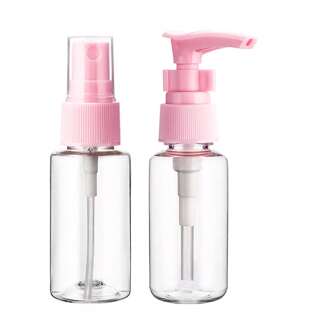 Portable Travel Refillable Bottle Kit - Spray Bottles Set, Travel Size Containers For Lotions, Shampoos, Creams, Refillable Cosmetic Spray Bottles Home Bathroom Decor Summer Back To School