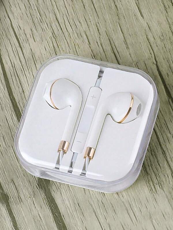 1 pièce d'écouteurs filaires, écouteurs intra-auriculaires avec fiche 3,5 mm, commande à distance intégrée pour contrôler les appels téléphoniques et le volume