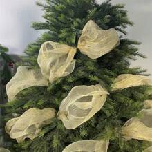 1 件/全新圣诞树装饰金色和银色 PP 网状丝带圣诞挂饰 - 彩色 - 查看 3