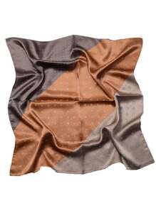 1 件几何方形围巾、女士百搭腰带、棕色头巾、女士头带、日常佩戴颈巾、时尚别致围巾 - 彩色 - 查看 4