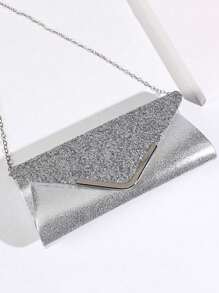 4 Peças Conjunto Feminino: Bolsa de Embreagem Fashion Cintilante, Colar, Brincos, Pulseira - Decoração de Luxo para Eventos Formais