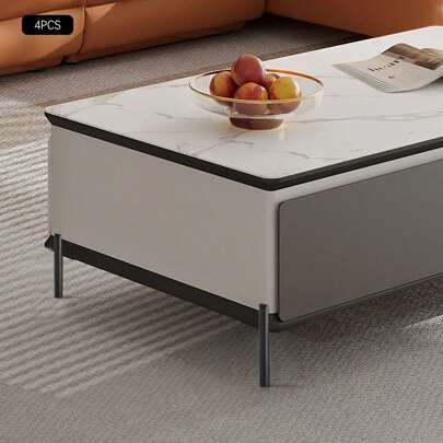 OUKANING 4-Pack Durable Ersatz Füße Sofa Schränke Schwarz Kaltgewalzte Stahlmöbel Beine