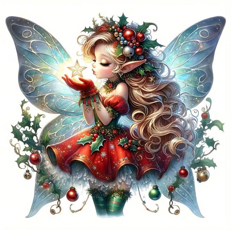 可水洗防水圣诞精灵热贴纸 - 1/2/3 | 耐热压贴适用于 DIY T 恤、包包、运动衫 | 卡通和动漫主题 - 彩色 - 查看 1