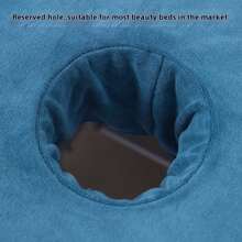 1pc Personalized Name Or Logo Towel, Suitable For Hotel, Beauty Salon, Face Hole Salon Towel, Bed Face Cradle Towel Home Bathroom Decor Fall Decor Beach Essentials Back To School Shower Towels For Beaty Salon, Hotel Sports,Home Essentials, Towel, Skin Care