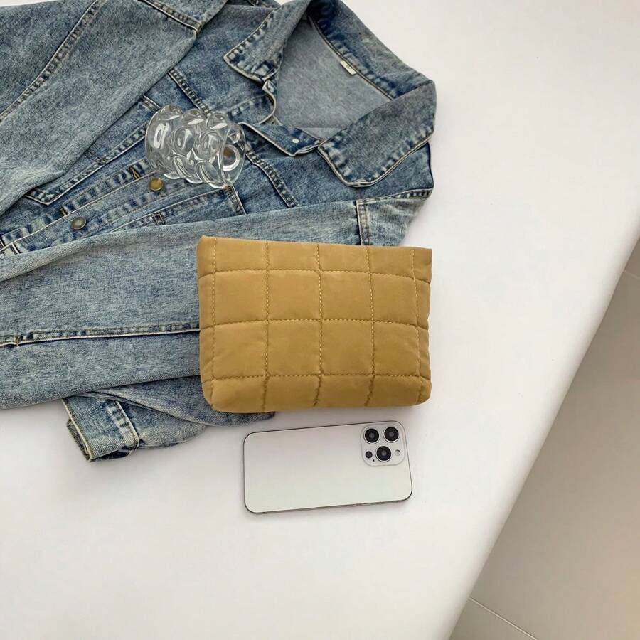 Women's Cosmetic Bag, Portable And Small For Storing Change And Keys