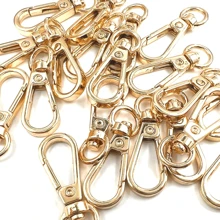 3/6/12/20/30 件旋转弹簧夹挂钩，D 形环龙虾扣旋转扣适用于 DIY 工艺挂绳制作