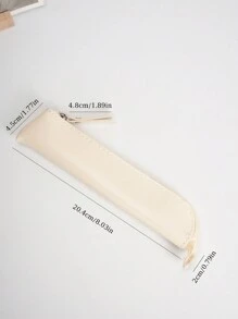 1PC Modern Style PU Printed Pencil Case With Zipper, Suitable For Boys And Girls Back To School,Pencil Pouch,School Bag,Stationery - Multicolor - View 3