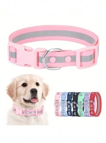 1 件防水夜间反光宠物狗项圈。