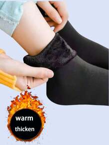 1/3/5 Pairs Unisex Mid-Calf Socks, High Elasticity Mid-Calf Socks, Warm Socks Suitable For Daily Wear For Both Men And Women