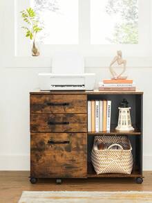 VASAGLE File Racks - Brown - View 3