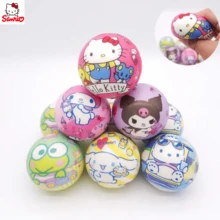 6个随机火迷你静音球减压捏捏吊坠球慢回弹礼物派对卡通神器 - 彩色 - 查看 5