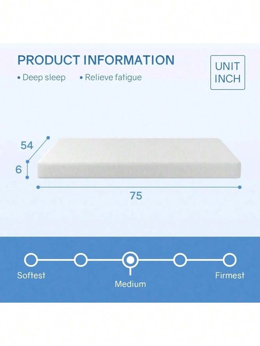 6 Inch Green Tea Fiberglass Free Cooling Gel Memory Foam Mattress Full