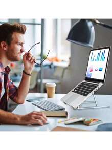 Soporte Portátil de Aluminio para Portátil Soporte de Ordenador Macbook Air Pro Accesorios Plegable Lap Top Ajustable Aluminio Soporte Para Laptop