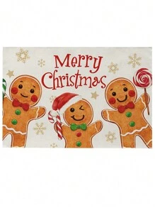 1pc - Thảm lót bàn ăn Giáng sinh, Thảm trang trí bàn ăn tại nhà, Thảm cách nhiệt chống thấm nước cho nhà bếp, Thảm in hình Giáng sinh (Thích hợp cho: Tụ họp gia đình, Tụ họp sự kiện Giáng sinh, Thảm cách nhiệt chống thấm nước cho nhà bếp, Trang trí bàn ăn) - Nhiều màu - Xem 8