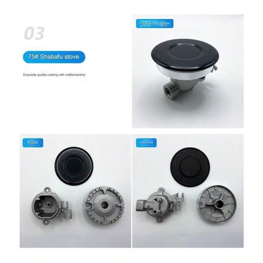8 Pcs Gas Stove Burner Cap Set Durable, HighTemperature Resistant