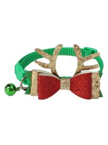 2 chiếc vòng cổ nơ Giáng sinh cho chó mèo cưng, phong cách mới cho ngày lễ - Nhiều màu - Xem 8