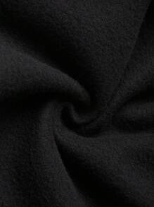 Pulover casual îngroșat imprimat cu litere de modă pentru femei, hanorac cu mânecă lungă, cu o formă lejeră, pentru purtarea zilnică și naveta