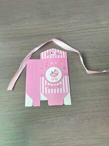 Juego de 10 cajas de regalo con forma de carrito de bebé para fiestas de revelación de género, decoraciones de baby shower, decoraciones familiares y regalos - Multicolor - Ver 5