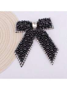 Velvet Ribbon Bow Hair Clip Spring Hairpin Cute Girl Back Head Hair Accessory, Winter Outfit For Women, Bows, Hair Accerssories