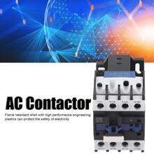 Motor Contactor Coil, Strong Electrical Conductivity AC Contactor Flame Retardant Shell Large Load Capacity 50HZ 25A For Power - Black - View 3
