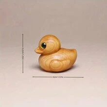 Tượng vịt gỗ thủ công, cử chỉ tay được chạm khắc cẩn thận của thợ thủ công, chú vịt giơ ngón tay cái lên "Mọi thứ đều ổn", đồ trang trí độc đáo, món quà chu đáo cho những dịp đặc biệt - Không cần điện - Nhiều màu - Xem 7