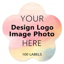100Pcs Custom Stickers Personalized Business Labels Decals Customized Your Own Stickers With Any Design Logo Image Photo Text Name Address QR Code