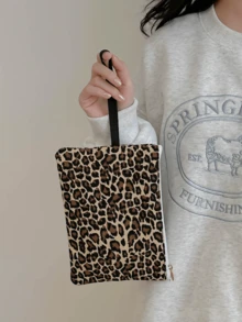 1 chiếc Túi đựng nhẹ in chữ thời trang độc đáo tùy chỉnh có thể đựng điện thoại, đồ trang điểm, tiền xu, ví cầm tay, thiết yếu khi đi du lịch, logo chữ cái tên dễ thương - Nhiều màu - Xem 7